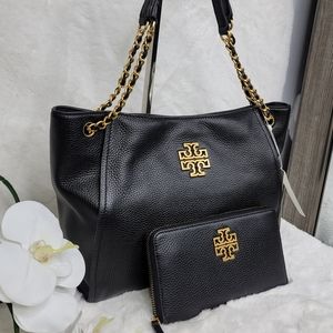 Tory Burch NWT 3p Set Matching Designer Bag + Wallet + Bonus Chain ++